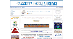 Desktop Screenshot of gazzettadegliaurunci.it